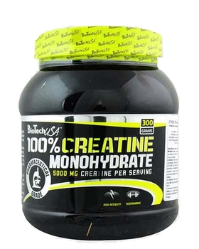 Креатин моногидрат BioTechUSA (100% Creatine monohydrate) 5000 мг 300 г BTU227426