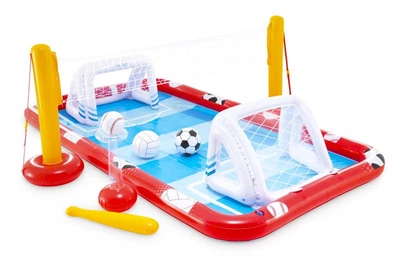 Дитячий надувний ігровий центр із басейном спортивний Intex Action Sports Play Center 57147 розмір 325х267х102 см