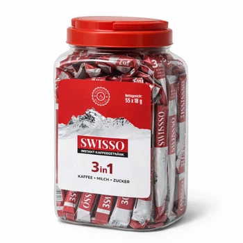 Кава розчинна в стіках 3 в 1 Swisso Instant 55 х 18 г