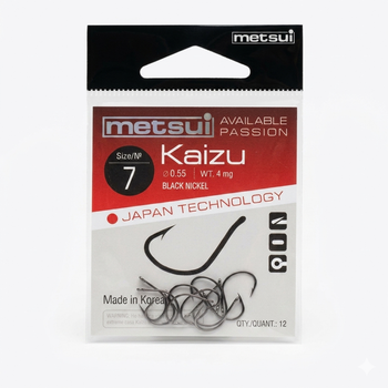 Крючок Metsui Kaizu — №7 (12 шт.)