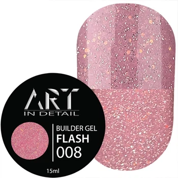 Гель для нарощування нігтів ART Builder Gel FLASH №008 15 мл