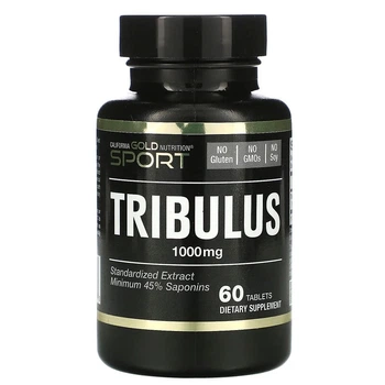 Трибулус экстракт минимум 45% сапонинов California Gold Nutrition (Tribulus) 1000 мг 60 таблеток CGN00663