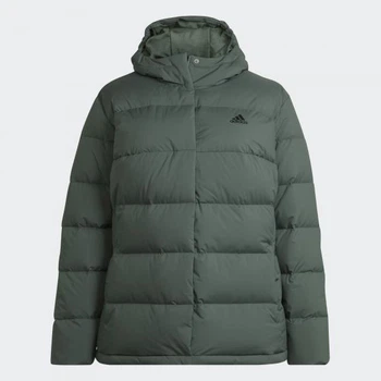 Жіноча пухова куртка Helionic Sportswear з капюшоном HE1460 зелений 4XL