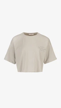 Топ з принтом жіночий On me 25086 M Світло-сірий shop (2000991000230)