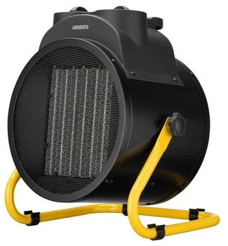 Теплова гармата Ardesto IFH-05B, Black/Yellow, 5000 Вт, площа обігріву 50 м2, максимальна продуктивність 470 м3/год, керамічний нагрівач, IP20, захист від перегріву