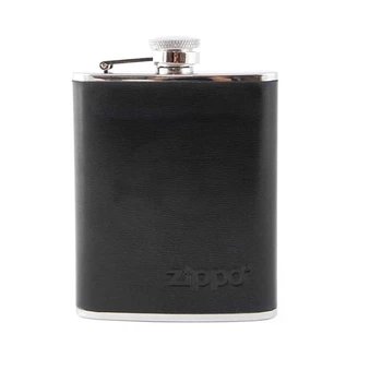 Фляга для алкоголя ZIPPO 180 мл 6 oz кожа Черный (2005269)