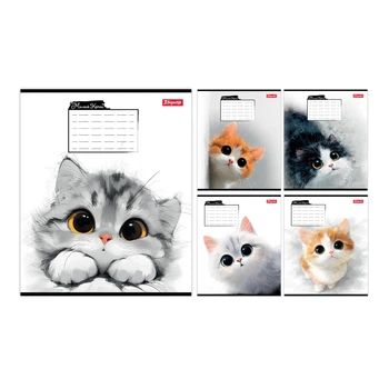 Зошит шкільний 1 Вересня, 12 аркушів, Little Cat, клітинка, (768734)