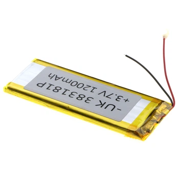 Акумуляторна батарея Model: 383181P Universal AAA 1200mah Rated Voltage: 3.7V 82*28*4 тип контактів: дроти