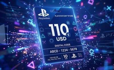 Карта пополнения Playstation PSN Gift Card 110 USD