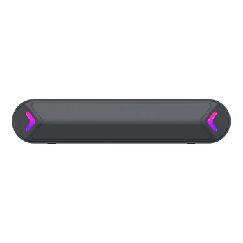 Комп'ютерна колонка-саундбар FANTECH BS160 Groove bar 2 Modes (Wired, BT) USB, TF, AUX, RGB, 6W, 1200mAh, 8h, Чорний