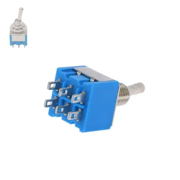 Тумблер MTS-202 ON-ON 6-pin 3A 250V двухполюсный микропереключатель