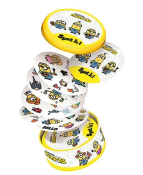 Настольная игра Dobble Minions (Доббль Миньоны / Spot It!) карточная игра на внимание для детей и взрослых, 2–8 игроков, в металлической коробке