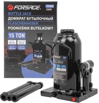 Домкрат бутылочный Forsage с клапаном 15 т (F-T91504)