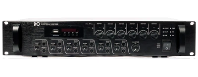 Підсилювач потужності 6 зон, 350 Вт ITC TI-3506S USB/SD+FM Tuner, Bluetooth, регулювання гучності кожної зони