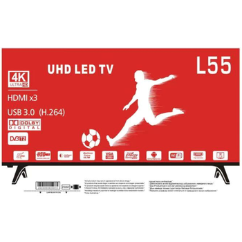 Телевизор LED 50 дюймов 128 см T2 2K android