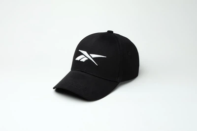 Кепка Бейсболка Reebok Вишивка Біла L (57-59) Чорна 415
