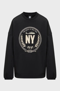 Жіночий чорний світшот DKNY M D2A4A027