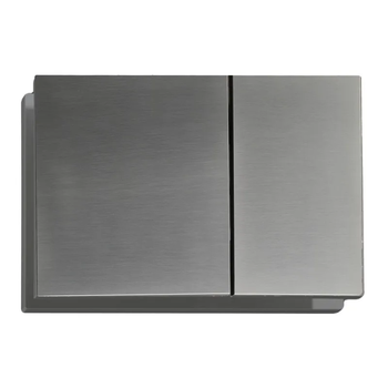 Панель змиву KOER KT-0610-07 240x160x32mm пластикова, кнопка квадратна (колір графіт) (KR6138)