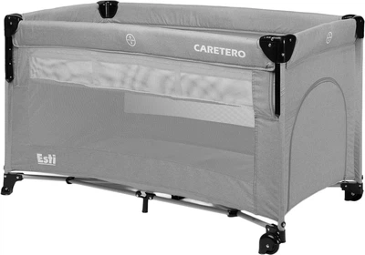 Дорожная кроватка Caretero Esti Grey 3в1 126×65×74 см (5908310386782)