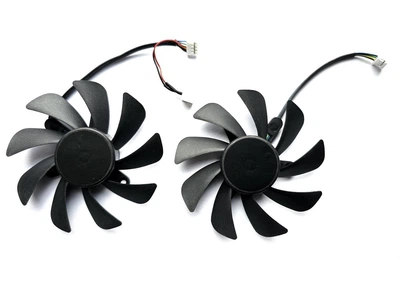 Вентилятор для видеокарты DELL RTX 3060 Ti 3070 Ti 3080 3090 PowerLogic PLA09215B12H (CF9015U12D) комплект 2 шт (№545)