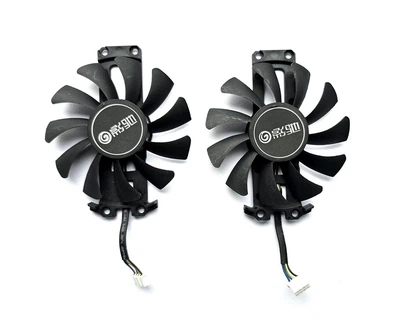 Вентилятор кулер для видеокарты GALAX GTX 660 Zotac GTX 960 970 980 (orgnl) Apistek GA81S2U (GA91S2H) комплект 2 шт (№79.5)