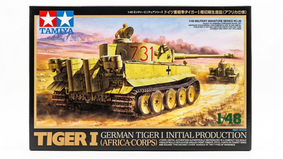 Збірна модель Tamiya 1/48 Tiger I (Africa-Corps)
