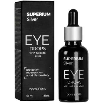 Капли глазные SUPERIUM Silver с коллоидным серебром для котов и собак, 30 мл (9101)