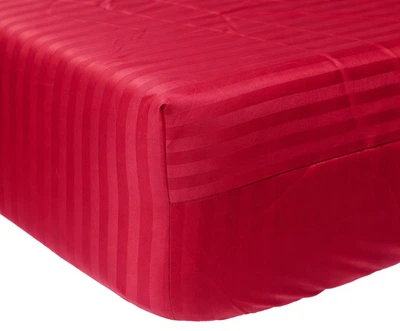 Простынь на резинке Moon&Star Stripe Red Satin Stripe 140х190х20 см (MS-850005549)