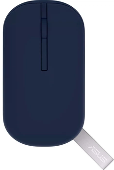 Mysz Asus Marshmallow MD100 Wireless Quiet Blue (90XB07A0-BMU000)