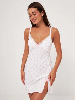 Нічна сорочка жіноча з віскози BARWA garments 385 M Біла (2110003852181)