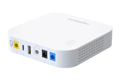 Безперебійник для роутера камер відеоспостереження UPS MARSRIVA KP4MAX 20000mAh 18W 5V 9V 12V USB Type-C білий