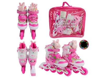 Дитячі ролики Extreme motion, M (34-37), рожеві, RL2673