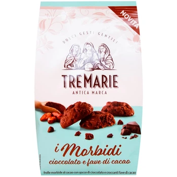 Печиво з шоколадом і какао-бобами Tre Marie 300 г (21524137)