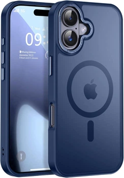 Чохол Wave Premium Matte Insane Guard case with MagSafe (TPU+PC) для Apple iPhone 17 6.1" Midnight Blue
