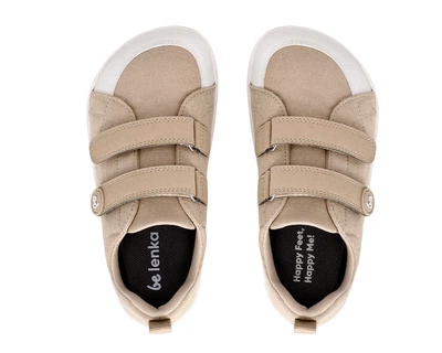Детские анатомические barefoot кеды Be Lenka Canvi Light Brown 27