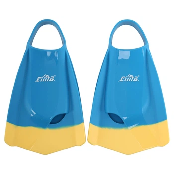 Ласты тренировочные короткие с открытой пяткой Cima F003 размер 34-35 Blue-Yellow