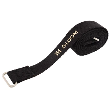 Ремень стяжка для переноски коврика Bloom Yoga Mat Carrier 7089 размер 180х3.2см Black