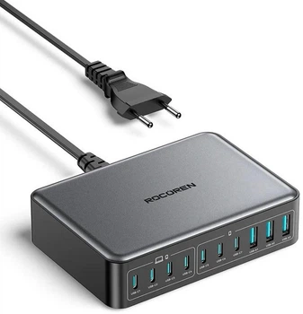 Сетевое зарядное устройство для Rocoren 400W GaN (7×USB-C + 3×USB-A)