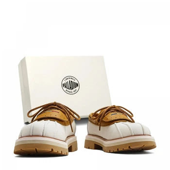 Туфлі чоловічі Palladium Martin Shoes Shell V17 Off White/Brown 39 Жовтий 79774-002-M