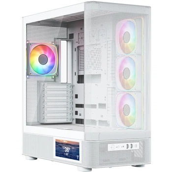 Корпус Modecom VOLCANO AQ400 ATX Midi Tower ARGB LCD 6,2 4x120мм білий(TDB_C4DBB855F1B1)