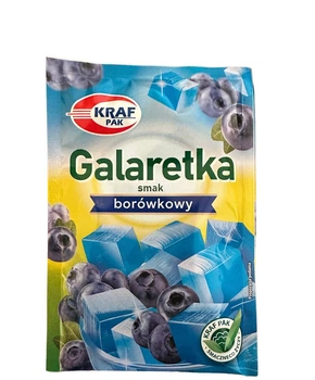 Желе зі смаком чорниці Kraf Pak 70 г (20 шт)