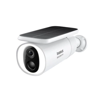 Наружная камера видеонаблюдения Baseus S1 Security Outdoor Camera 2k |угол обзора 145°, аккумулятор 10400 мАч, Wi-Fi, Solar, IP67, 8Gb eMMC, ночное видение 400lm, аудиосвязь| Белый