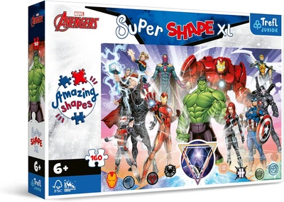 Пазл Trefl: Super Shape XL — Мстители: Отважные герои (160 эл.) — 50023