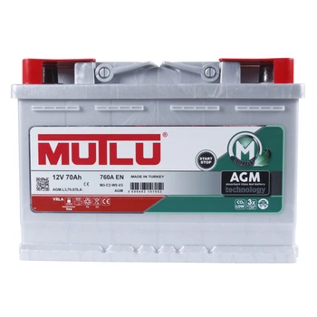 Автомобильный аккумулятор MUTLU AGM 6CT 70Ah R+ L370076A