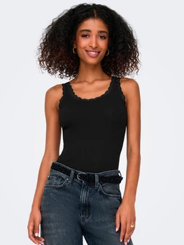 Майка жіноча ONLY 15345994 L Black (5715719364927)