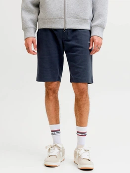 Шорти бавовняні короткі чоловічі Jack & Jones 12288638 XL Sky Captain (5715830447585)