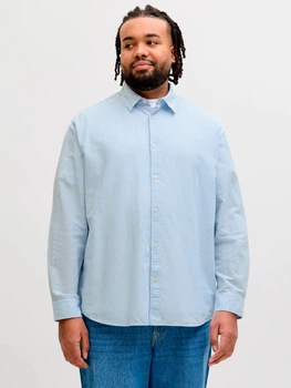 Сорочка бавовняна чоловіча Jack & Jones 12288651 3XL Celestial Blue (5715831344272)