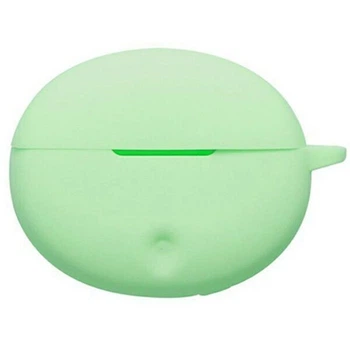 Защитный чехол Deexe Silicone Sleeve для Oppo Enco Air 5 Pro - Matcha Green