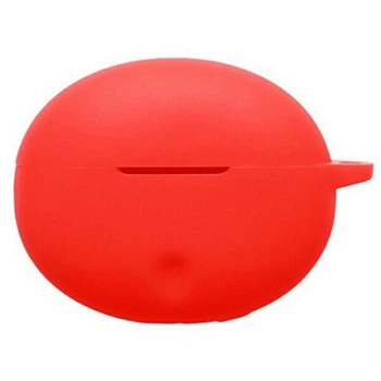 Защитный чехол Deexe Silicone Sleeve для Oppo Enco Air 5 Pro - Red