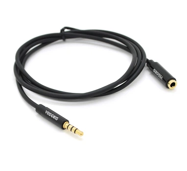 Кабель удлинитель mini-Jack 3,5 Male — mini-Jack 3,5 Female VEGGIEG AFB1 1m